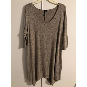 Obsession Womens 2xl Super Soft Gray Midi Dress A673